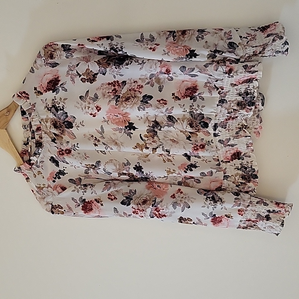 ROSE GARDEN SHEER TOP M